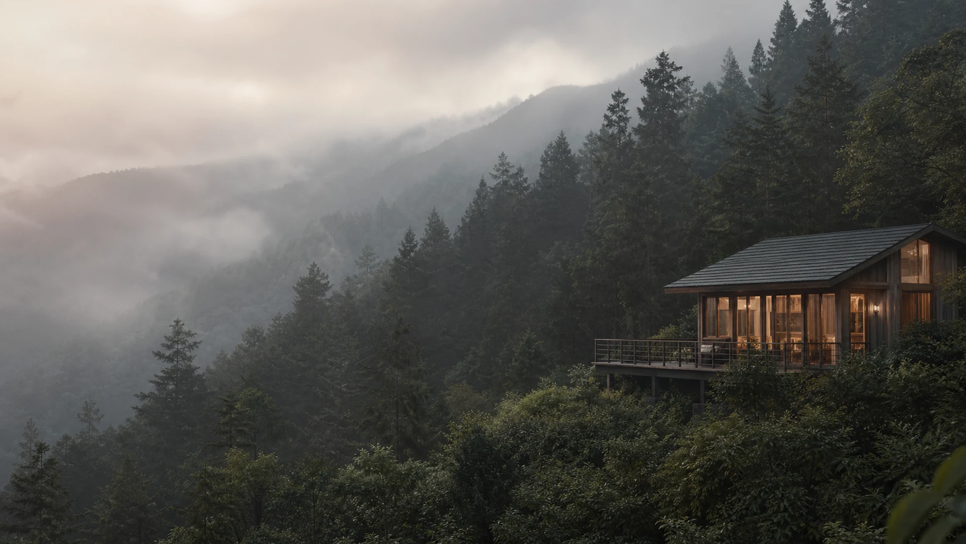 白露山居霧林木屋網站首圖預覽